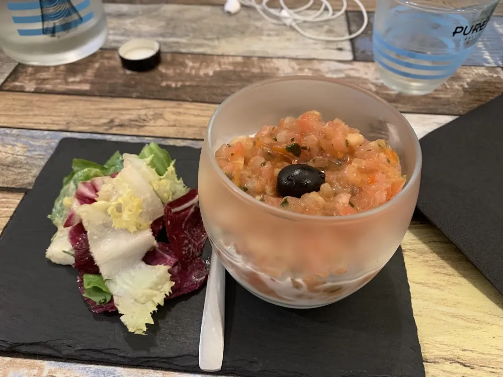 Tartare de Tomates Avec Fromage de Chèvre Frais